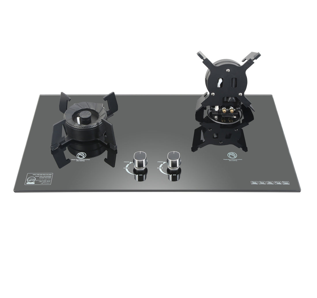 Ikon Glass Gas Hob IK-GL7502F 2Burner