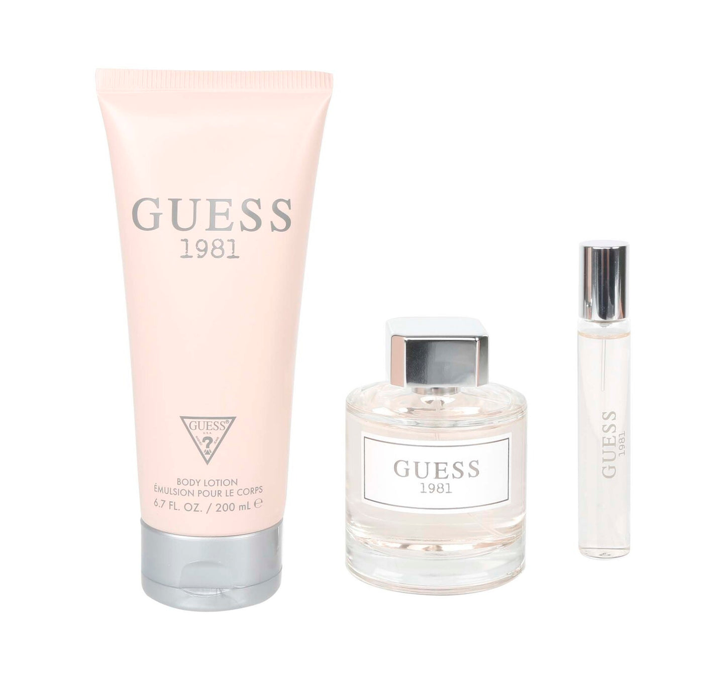 Guess 1981 Set For Women, 100 ml Eau De Toilette Spray, 200 ml Body Lotion, 15 ml Eau De Toilette Spray