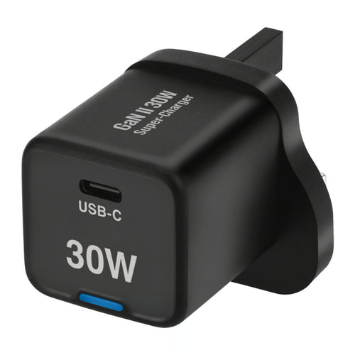 X.Cell Gan 2 Super Charger, 30W, Black, XL-HC-30W-1C-GAN-PD-BLK