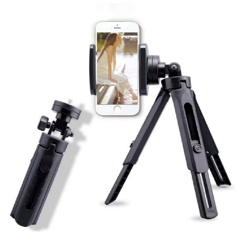 Iends Mini Tripod Bracket for iPhone and Android Smartphones ST545, Black Lulu Hypermarket