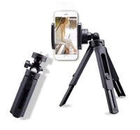 Iends Mini Tripod Bracket for iPhone and Android Smartphones ST545, Black Lulu Hypermarket