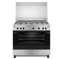 Frigidaire 5 Burners Free-Standing Gas Cooker, 90x60 cm, Stainless Steel, FNGJ90JGVP