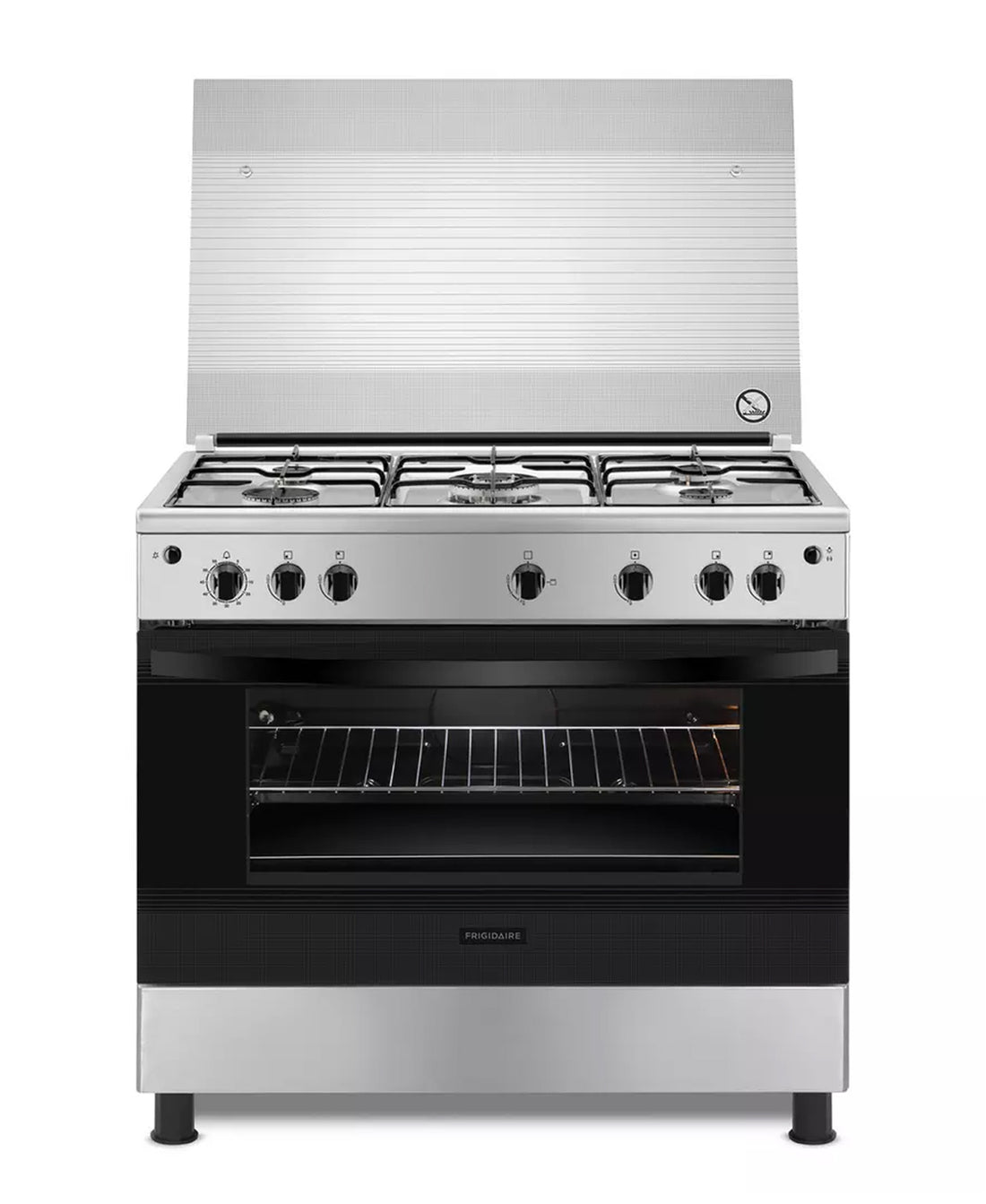 Frigidaire 5 Burners Free-Standing Gas Cooker, 90x60 cm, Stainless Steel, FNGJ90JGVP