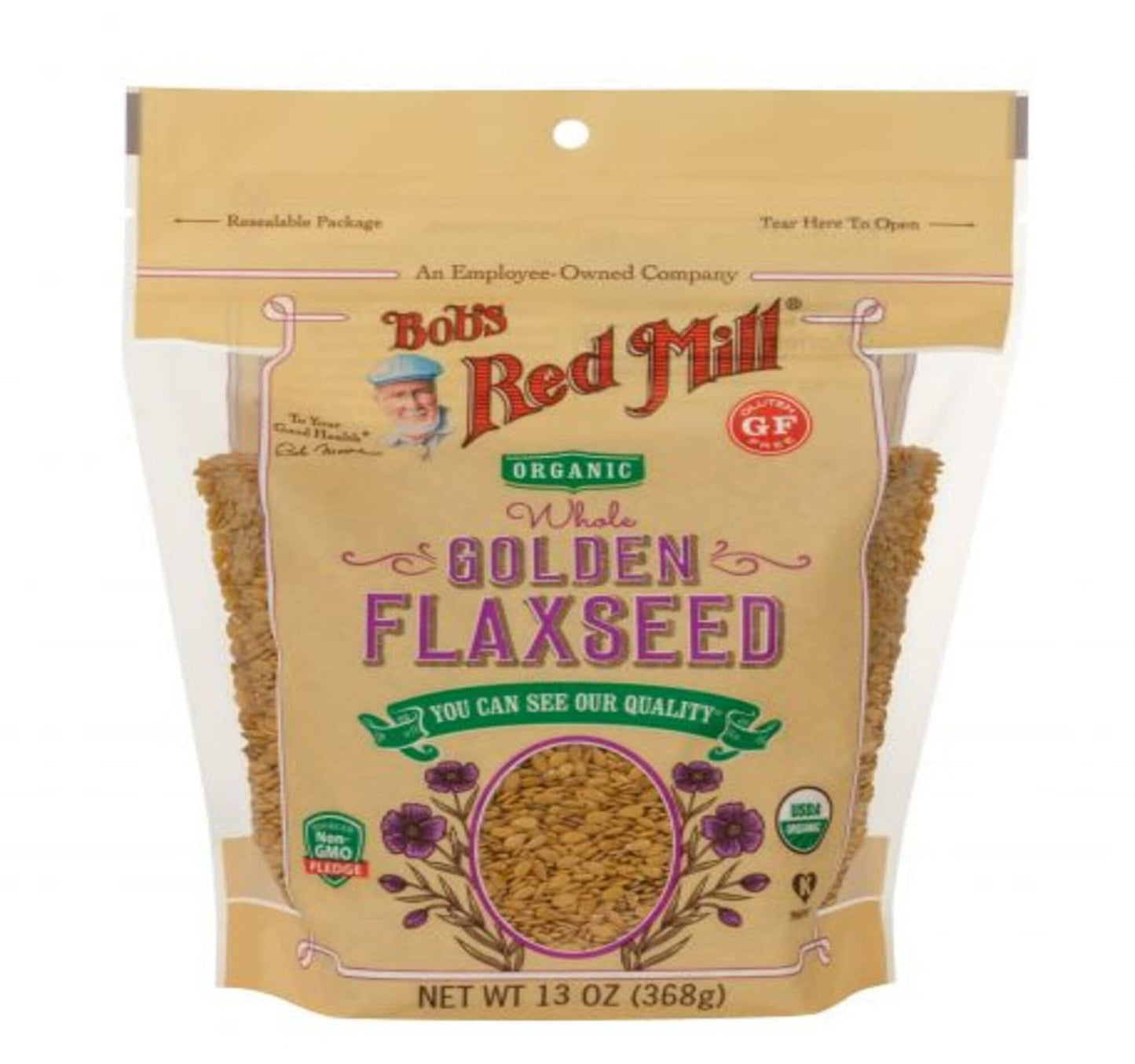 Bob's Red Mill Organic Golden Flaxseed 368 g