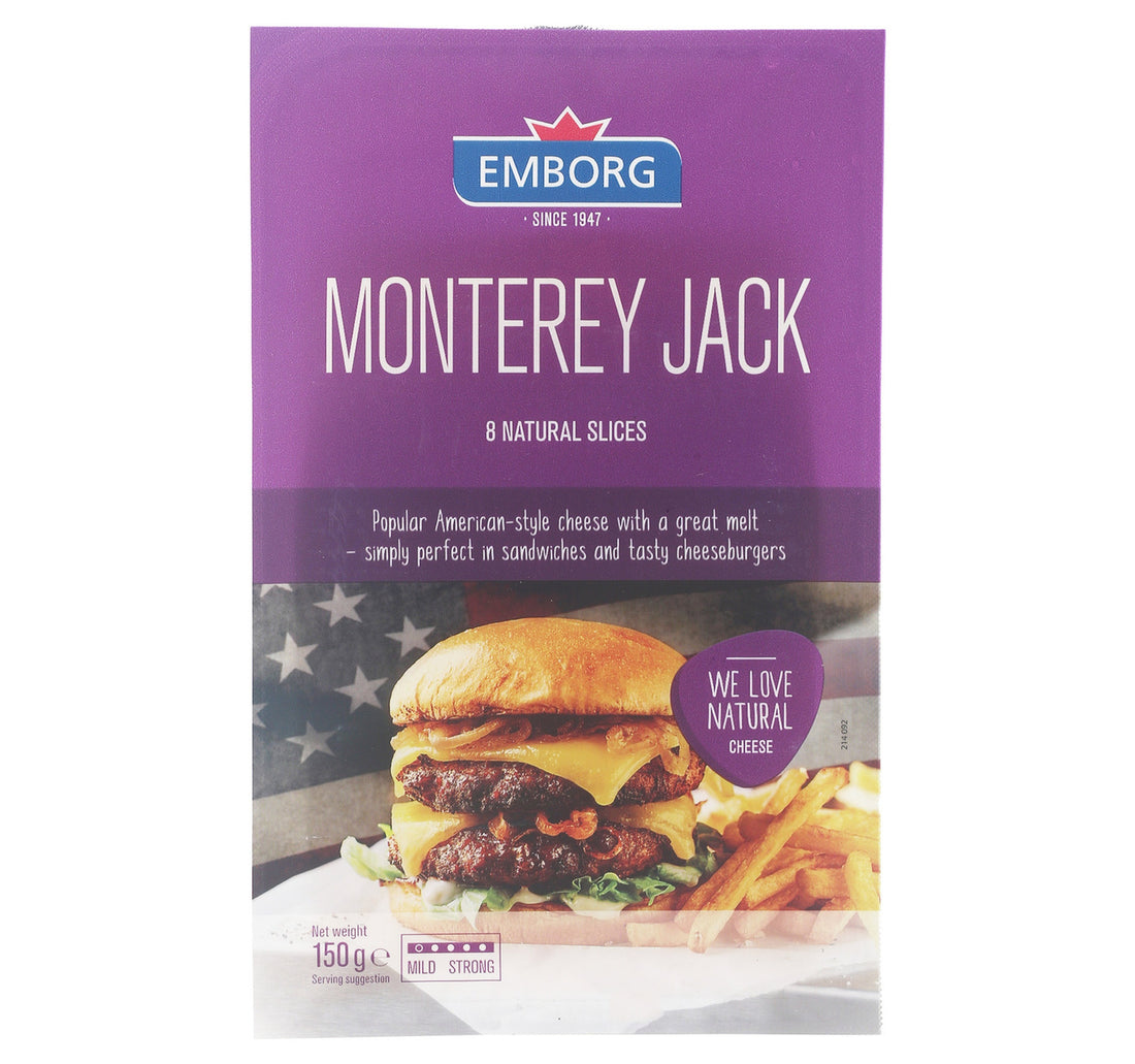 Emborg Monterey Jack Cheese Slices 8 pcs 150 g