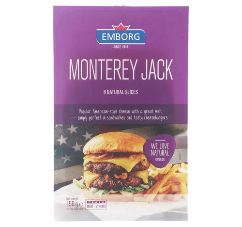 Emborg Monterey Jack Cheese Slices 8 pcs 150 g