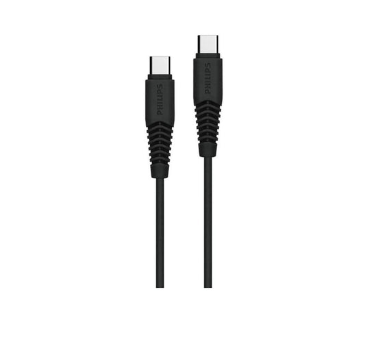 Philips USB-C to USB-C Cable, 1.2 m, Black, DLC5531CB/97