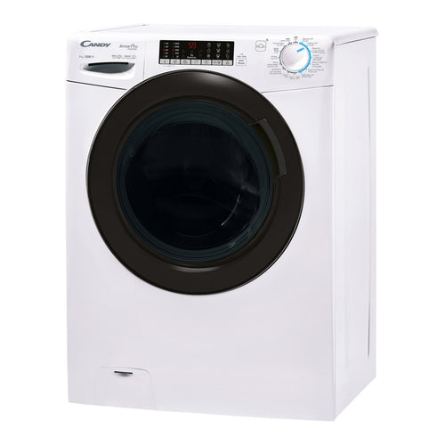 Candy Front Load Washing Machine, 7 kg, 1200 RPM, White, CSO276TWMB-19
