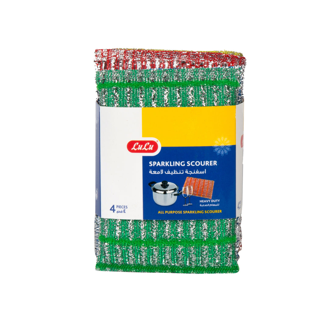 لولو - إسفنجة تنظيف فوارة شديدة التحمل - 4 قطع