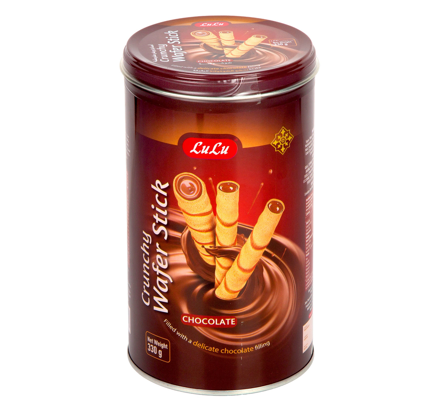 LuLu Crunchy Wafer Stick Chocolate Value Pack 2 x 330 g