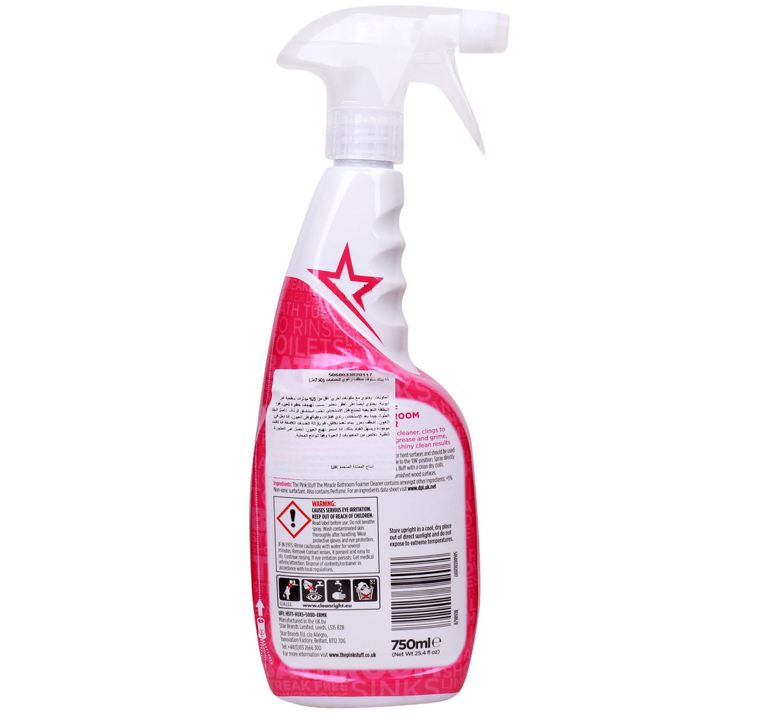 Star Drops Pink Stuff Miracle Bathroom Foam Cleaner 750 ml