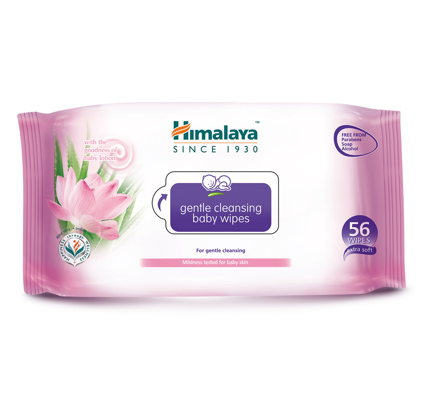 مناديل هيمالايا اللطيفة لتنظيف الأطفال، 56 قطعة