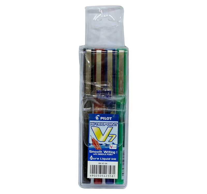 Pilot Ballpoint Pen Hi-Tecpoint V7 with Needle Point 4pcs