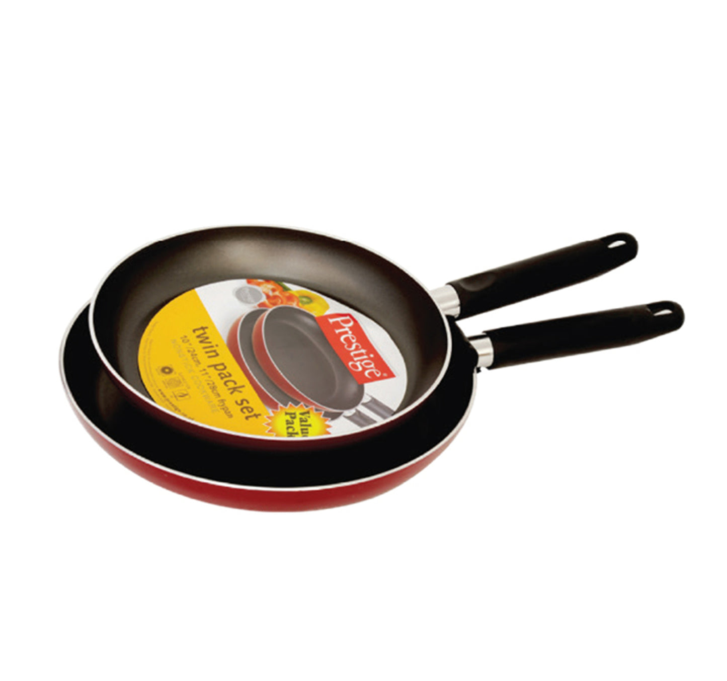 Prestige Non-Stick Fry Pan Set, 2pcs, 28 cm + 24 cm