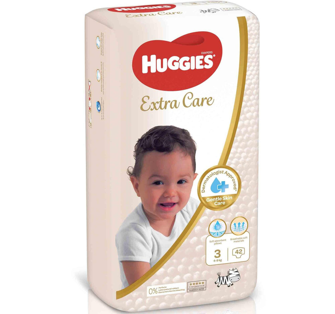 Huggies Extra Care Size 3 4 - 9 kg Value Pack 42 pcs