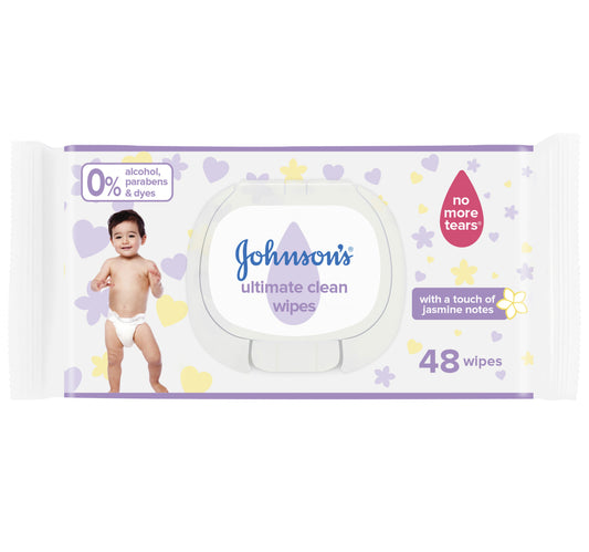 Johnson's Ultimate Clean Baby Wipes 48 pcs