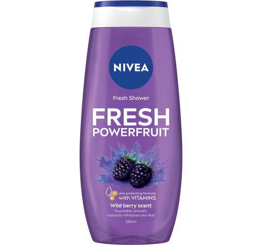 Nivea Fresh Powerfruit Shower Gel Body Wash 250 ml