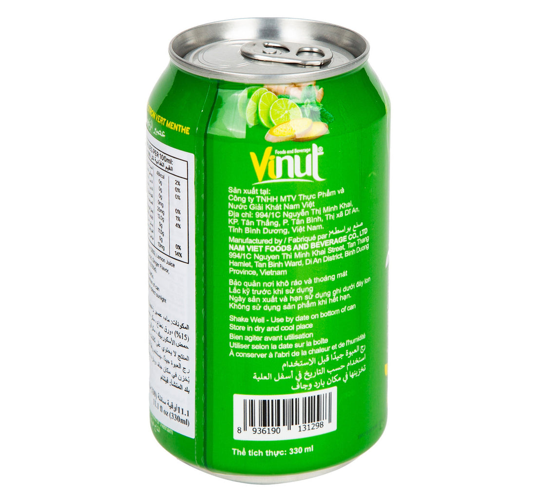 Vinut Ginger-Lime-Mint Juice Drink 330 ml