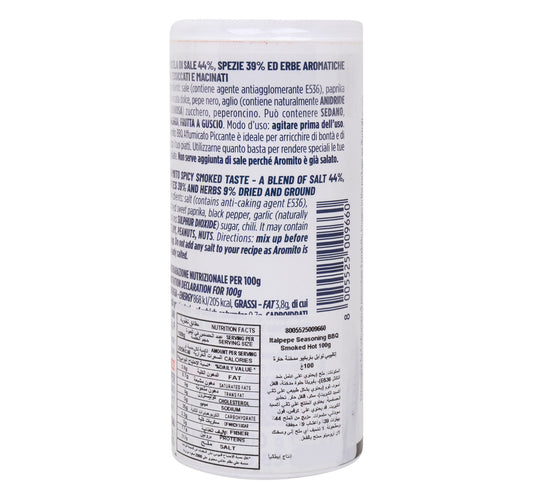 Italpepe Seasoning Barbecue Smoked Piccante 100 g