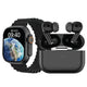 Iends Smartwatch and Earbuds Combo, Black, IE-BD6534