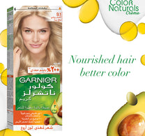 Garnier Color Naturals Creme Nourishing Permanent Hair Color 9.1 Natural Extra Light Ash Blonde 1 pkt