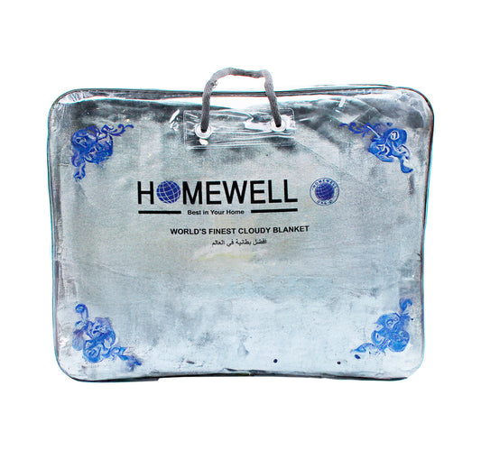 Homewell Cloudy Blanket, 220 x 240 cm, Assorted