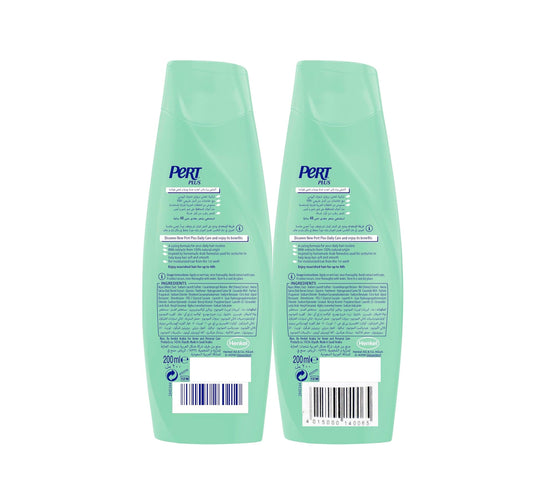Pert Plus Daily Care Shampoo with Honey & Oatmeal Extracts Value Pack 2 x 400 ml