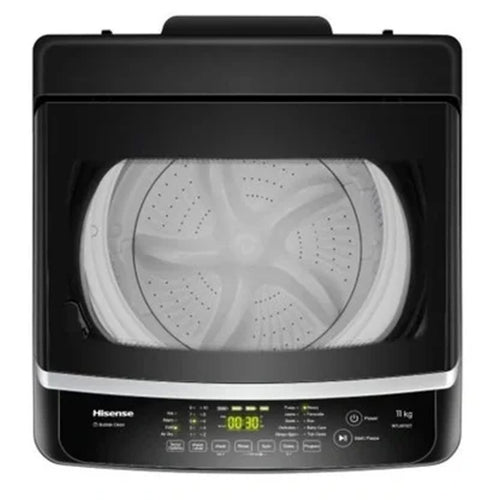 Hisense Top Load Fully Automatic Washing Machine, 11 kg, 1200 RPM, Titanium Grey, WTJA1112T