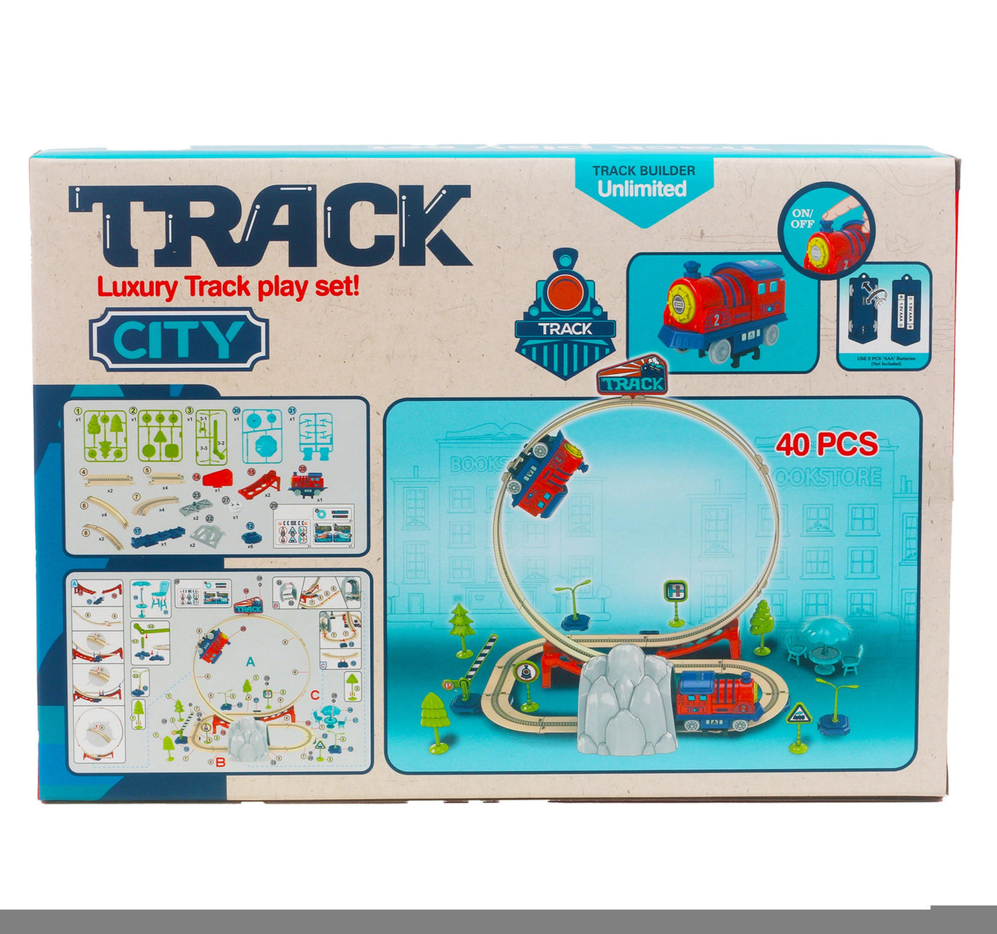 Skid Fusion Battery Operated Carriable City Track 89974