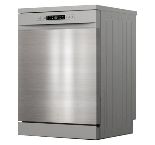 Hisense Free Standing Dishwasher, 8 Programs, 13 Place Settings, 60 cm, Grey, HS622E90X