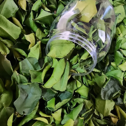 Dried Thai lime leaves