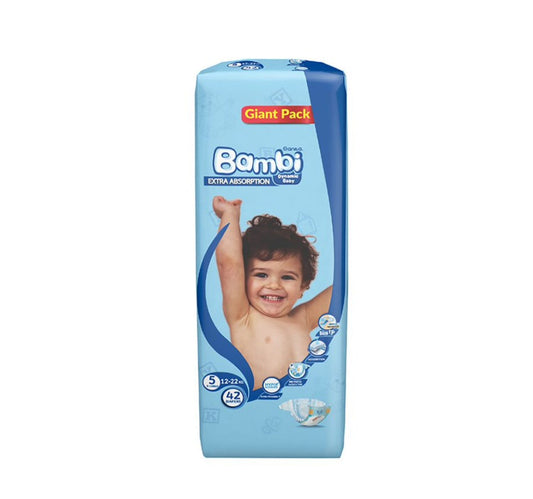 Sanita Bambi Baby Diaper Size 5 Extra Large 12-22 kg 42 pcs