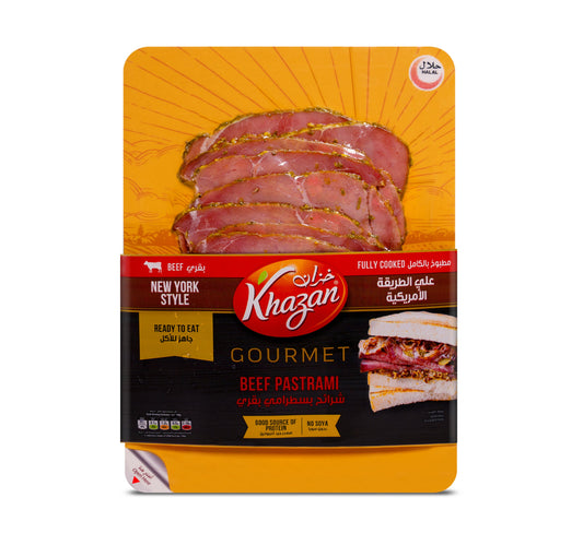 Khazan Beef Pastrami Slice Chilled Meats 180 g