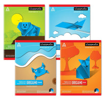 Classmate Exercise Book Centre Stapled 240x180mm 56-GSM Square 10MM 200 Pages Assorted