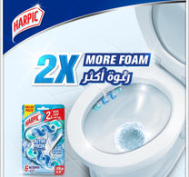 Harpic Active Fresh Water Toilet Cleaner Rim Block Marine Splash Scent 35 g