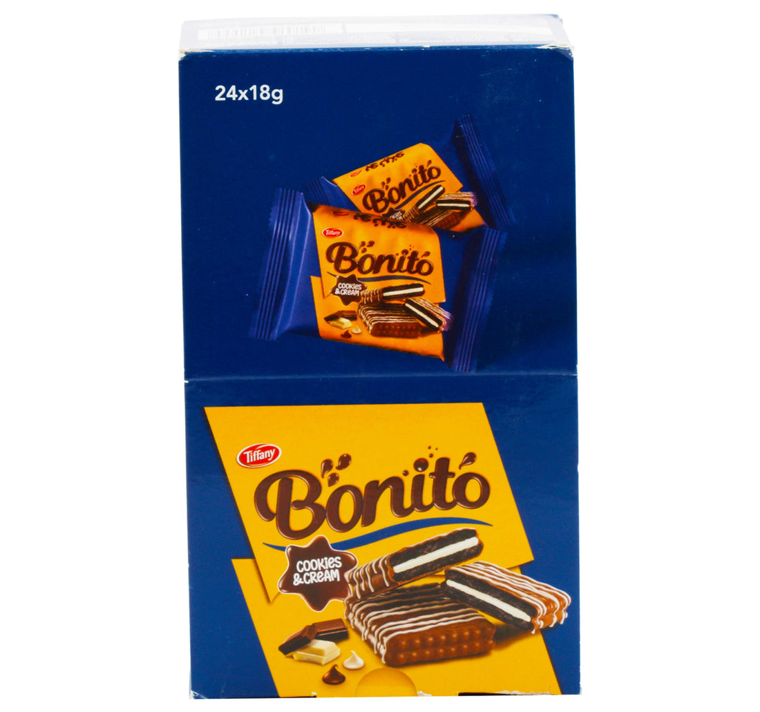 Tiffany Bonito Cookies & Cream 24 x 18 g