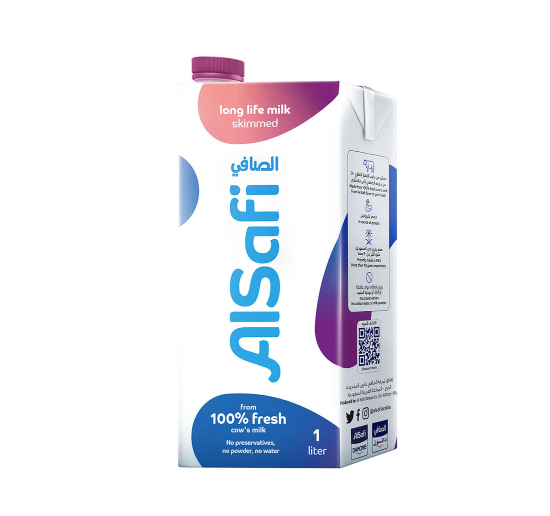 Al Safi UHT Skimmed Milk 4 x 1 Litre