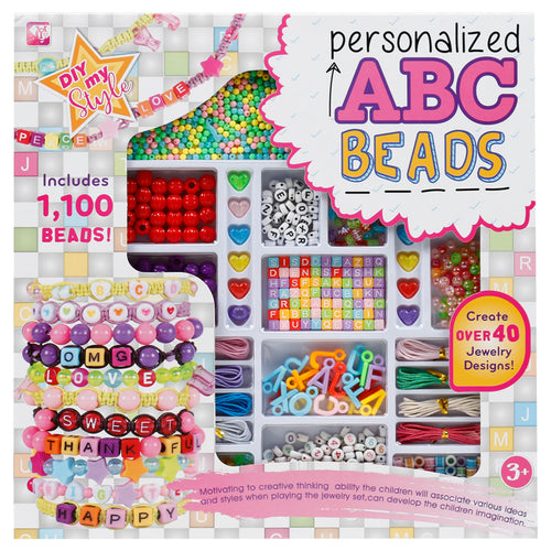 مجموعة مجوهرات من خرز سكيد فيوجن DIY ABC، 7109466