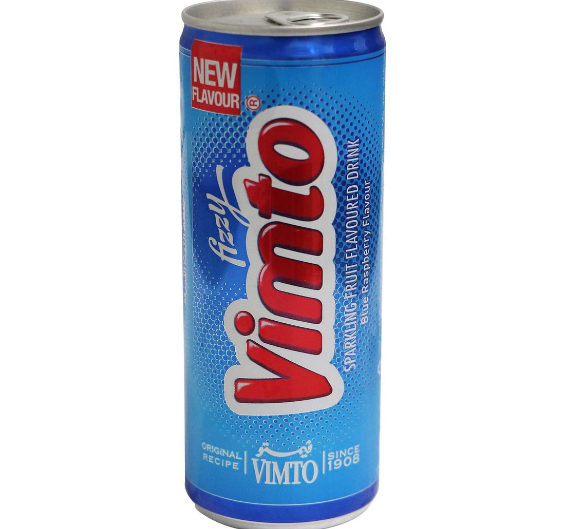 Vimto Blue Raspberry Fruit Flavoured Drink Can 250 ml