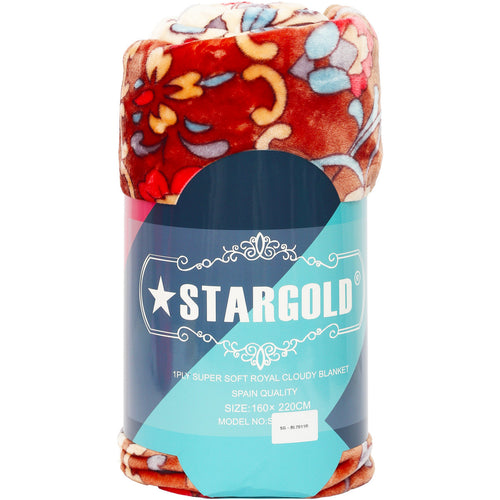 Stargold Blanket 160 x 220cm SG-BL2011R Assorted