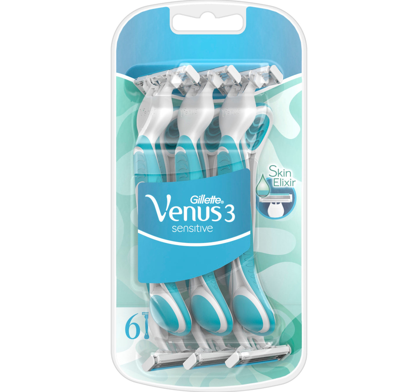 Gillette Venus Simply 3 Sensitive Women's Disposable Razors 6 pcs