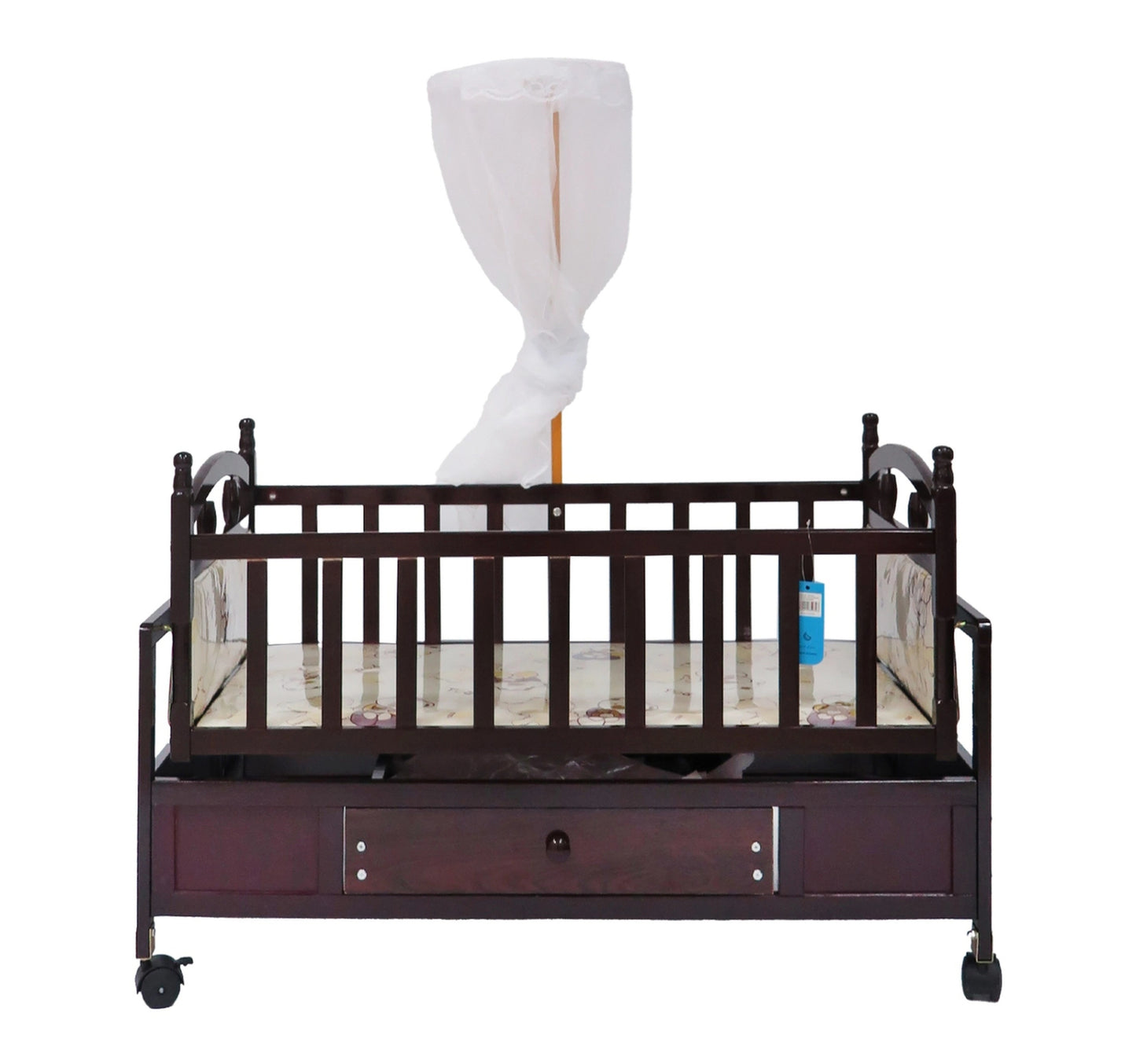 First Step Baby Wooden Cradle, Brown A25, 5370B1
