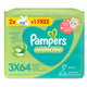 Pampers Complete Clean Baby Wipes with Aloe Vera Lotion for Hands & Face 64 pcs 2+1