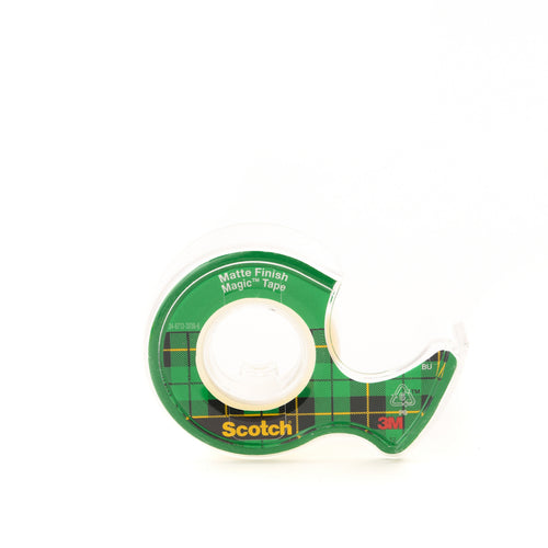 3M Scotch Magic Tape with Plastic Dispenser 3/4inch x 300inch 1Pc