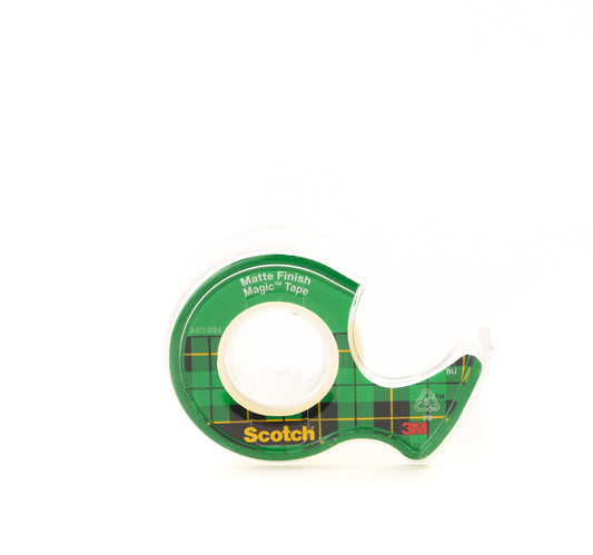3M Scotch Magic Tape with Plastic Dispenser 3/4inch x 300inch 1Pc