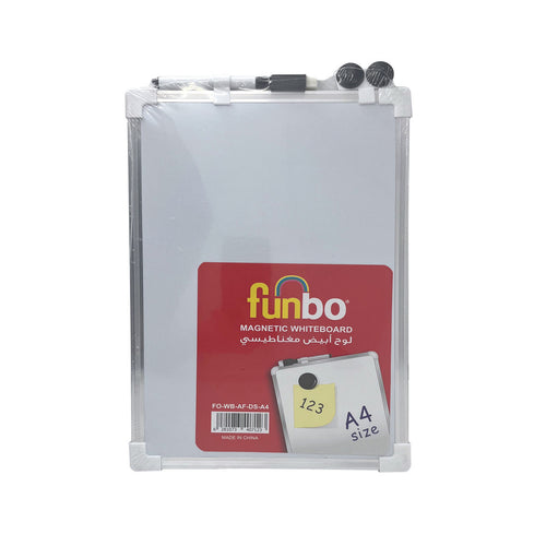 Funbo Double Saided Magnetic Whiteboard AFDS A4 (20cm x 30cm)
