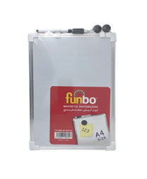 Funbo Double Saided Magnetic Whiteboard AFDS A4 (20cm x 30cm)