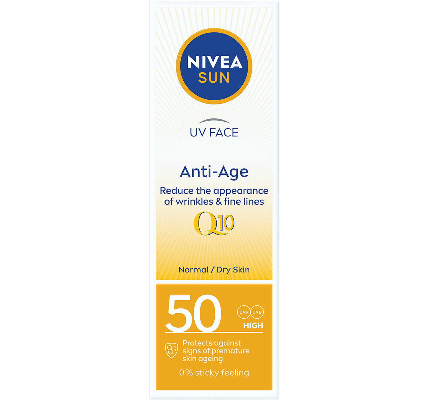 Nivea SUN Face Cream High UVA and UVB Protection SPF 50 50 ml