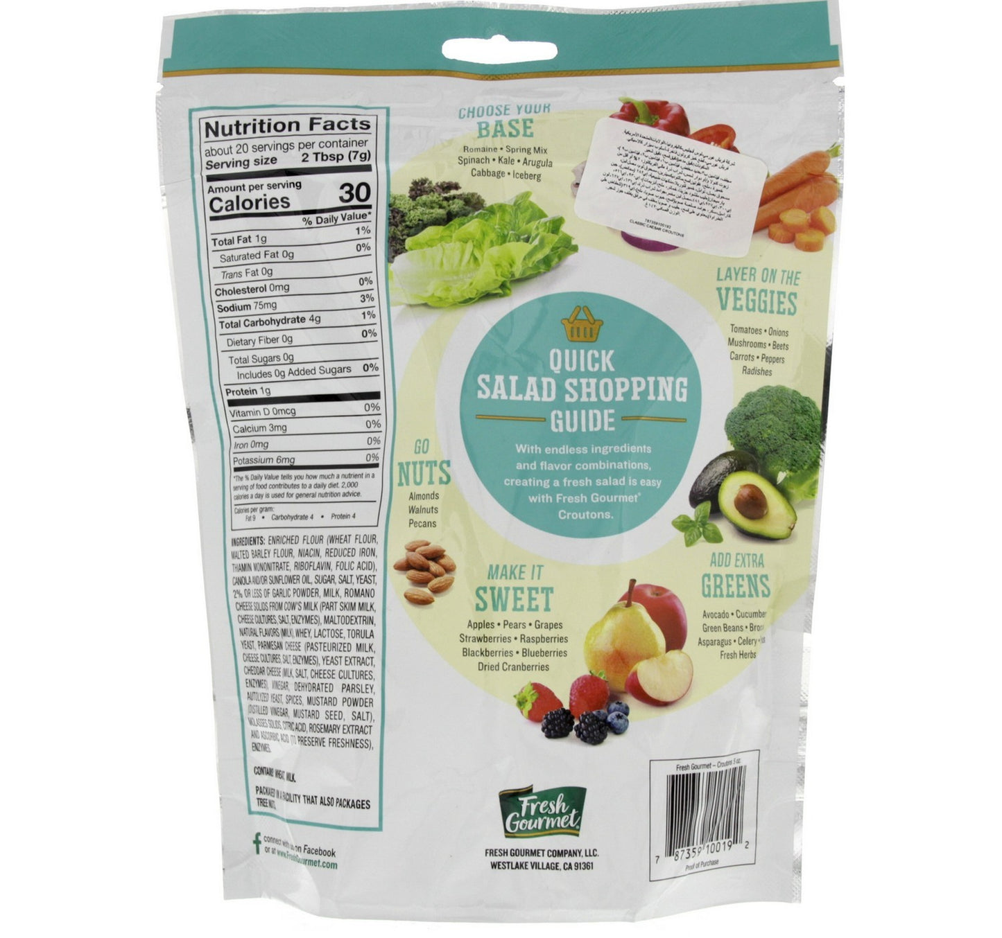 Fresh Gourmet Classic Caesar Croutons 141 g