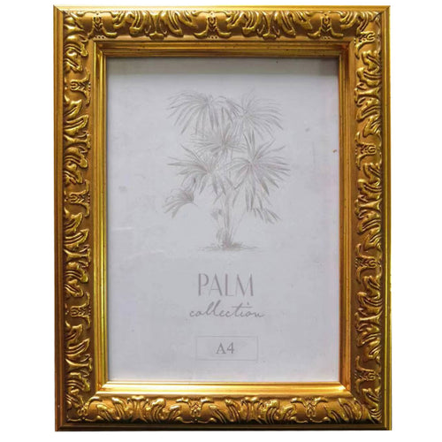Maple Leaf PVC Photo Frame Gold A4